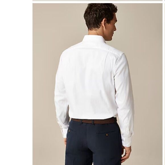 J. Crew Men's Tall Bowery performance stretch dress shirt with spread collar XXL - Picture 6 of 8